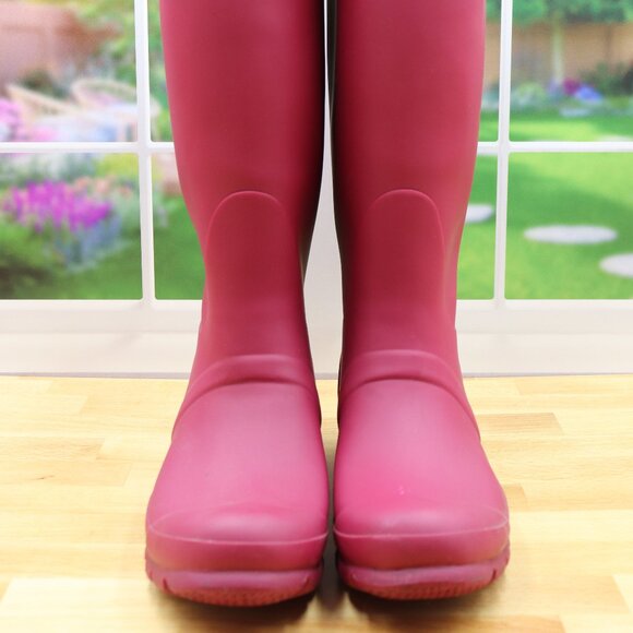 Hunter Rain Boots Original Tall Raspberry Wide Calf - Picture 2 of 7